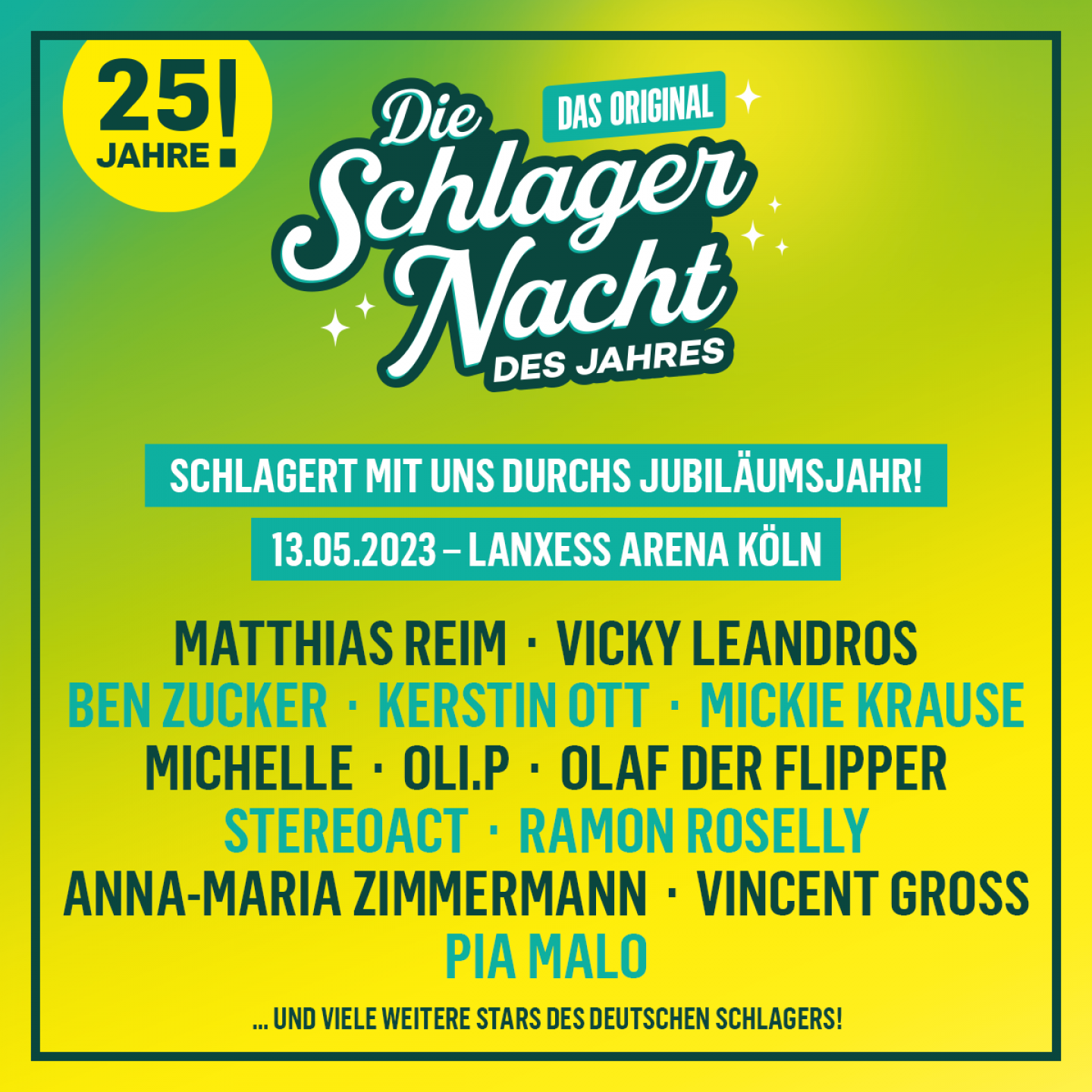 Die Schlagernacht des Jahres Start