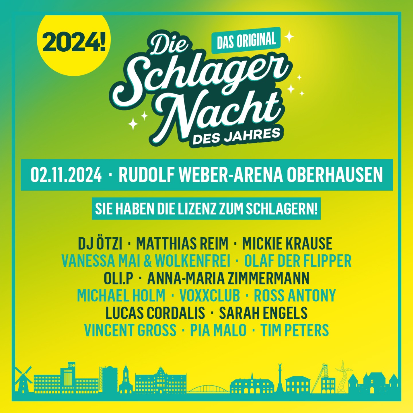 Schlagernacht Oberhausen 2023 Knstler